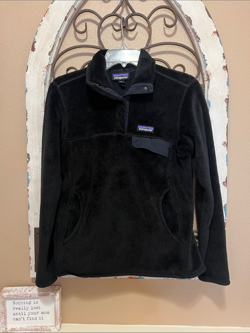 Patagonia Black Women's Fleece Snap-Neck Pullover